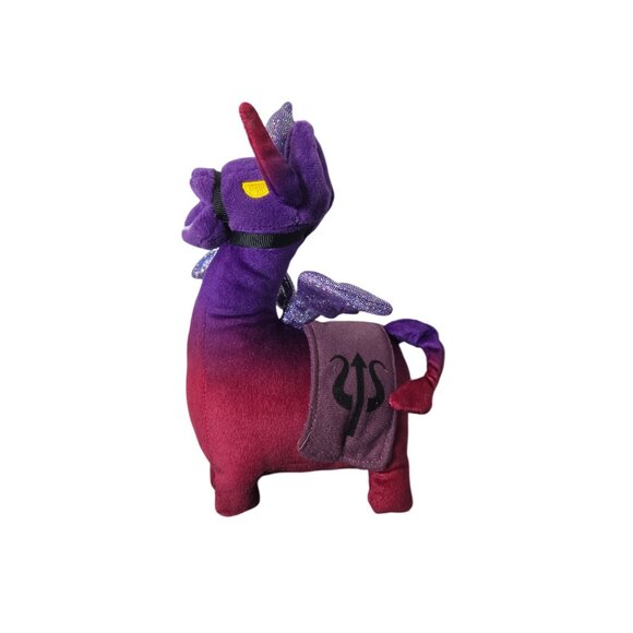 2019 Fortnite Epic Games Dark Llamacorn Plush Stuffed Animal Plushie Video Game - Picture 2 of 9